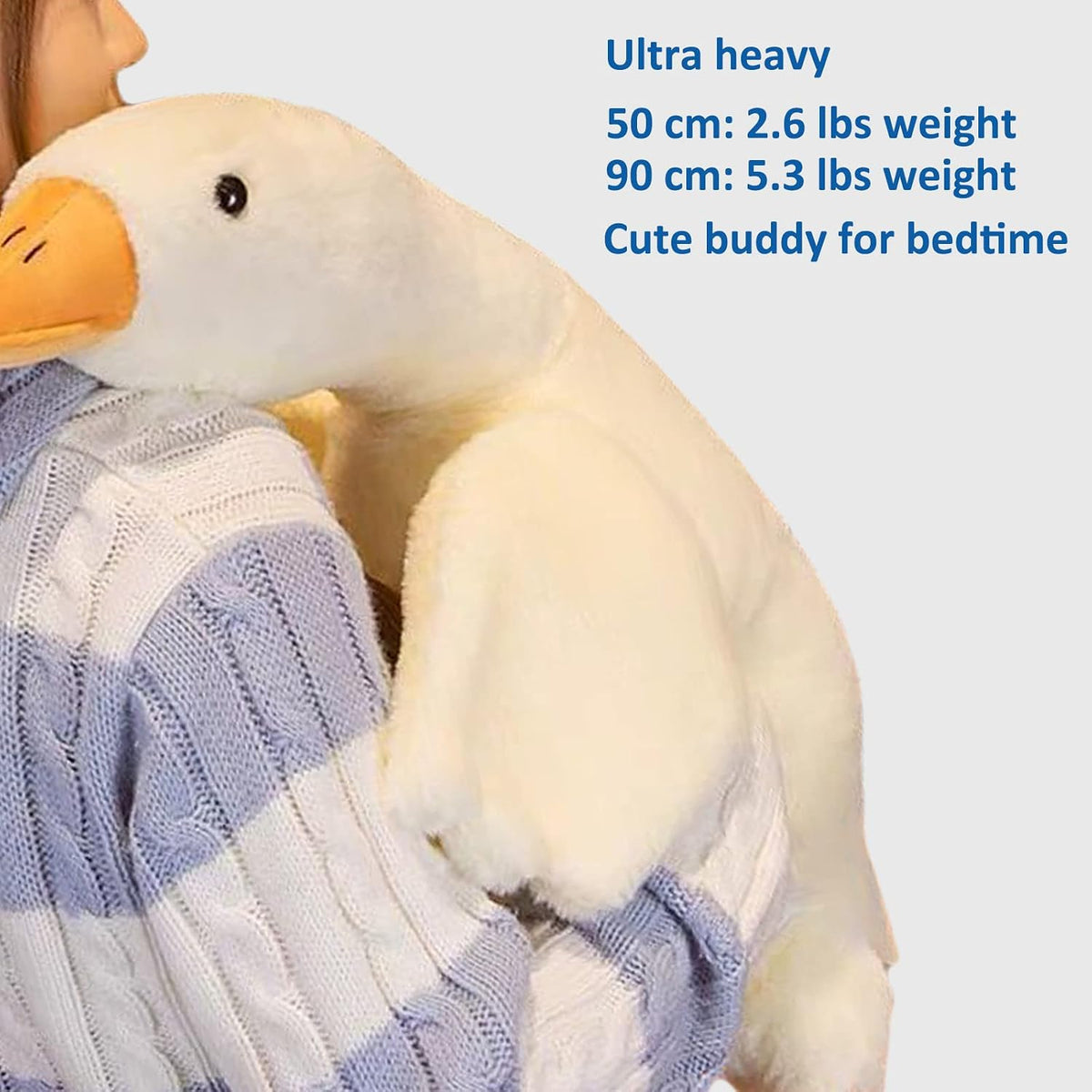 Grafingy Peluche de cisne, 19.68 pulgadas, 2.6 libras, animales de...