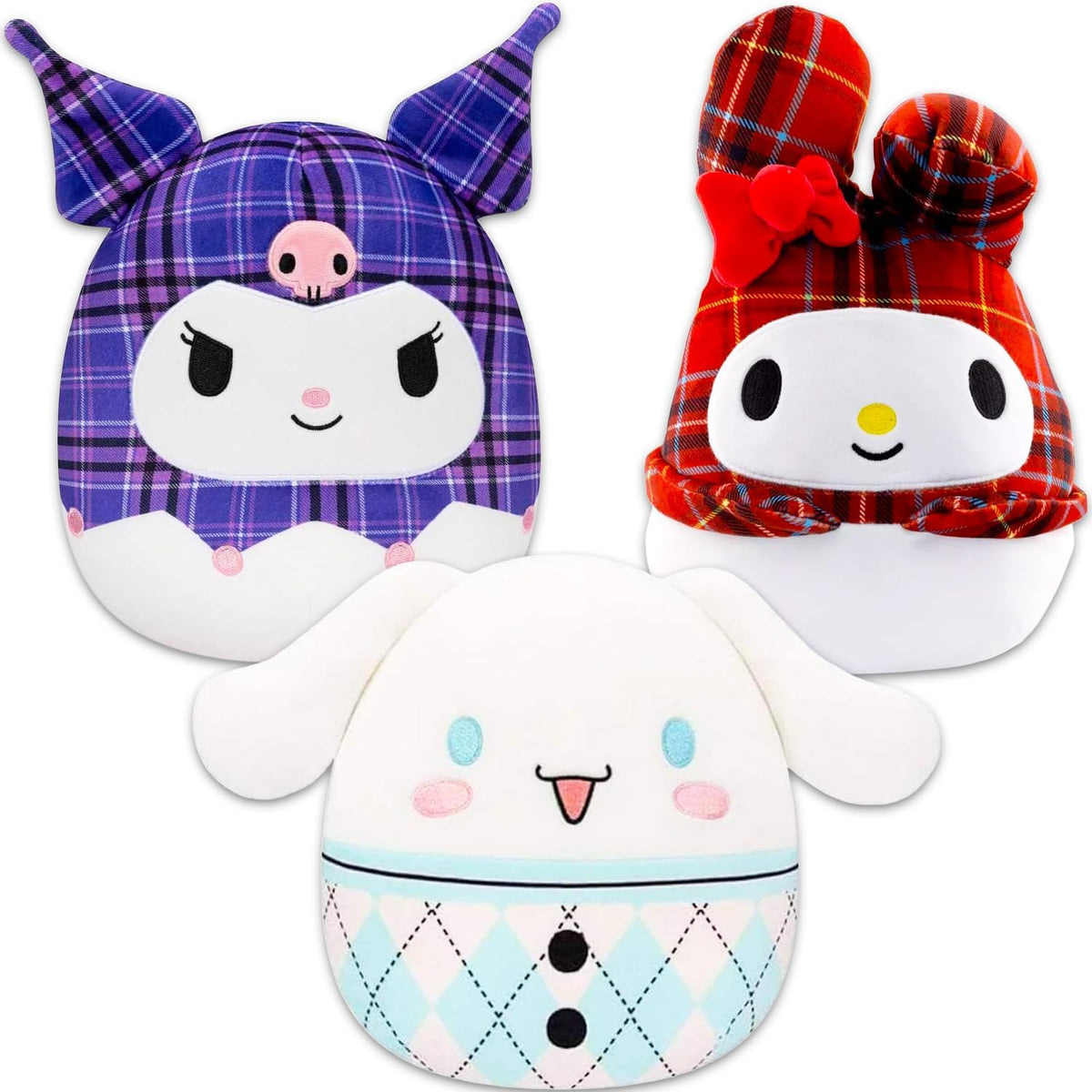 Sanrio Squishmallows - Paquete de almohadas de felpa de Squishmallo...