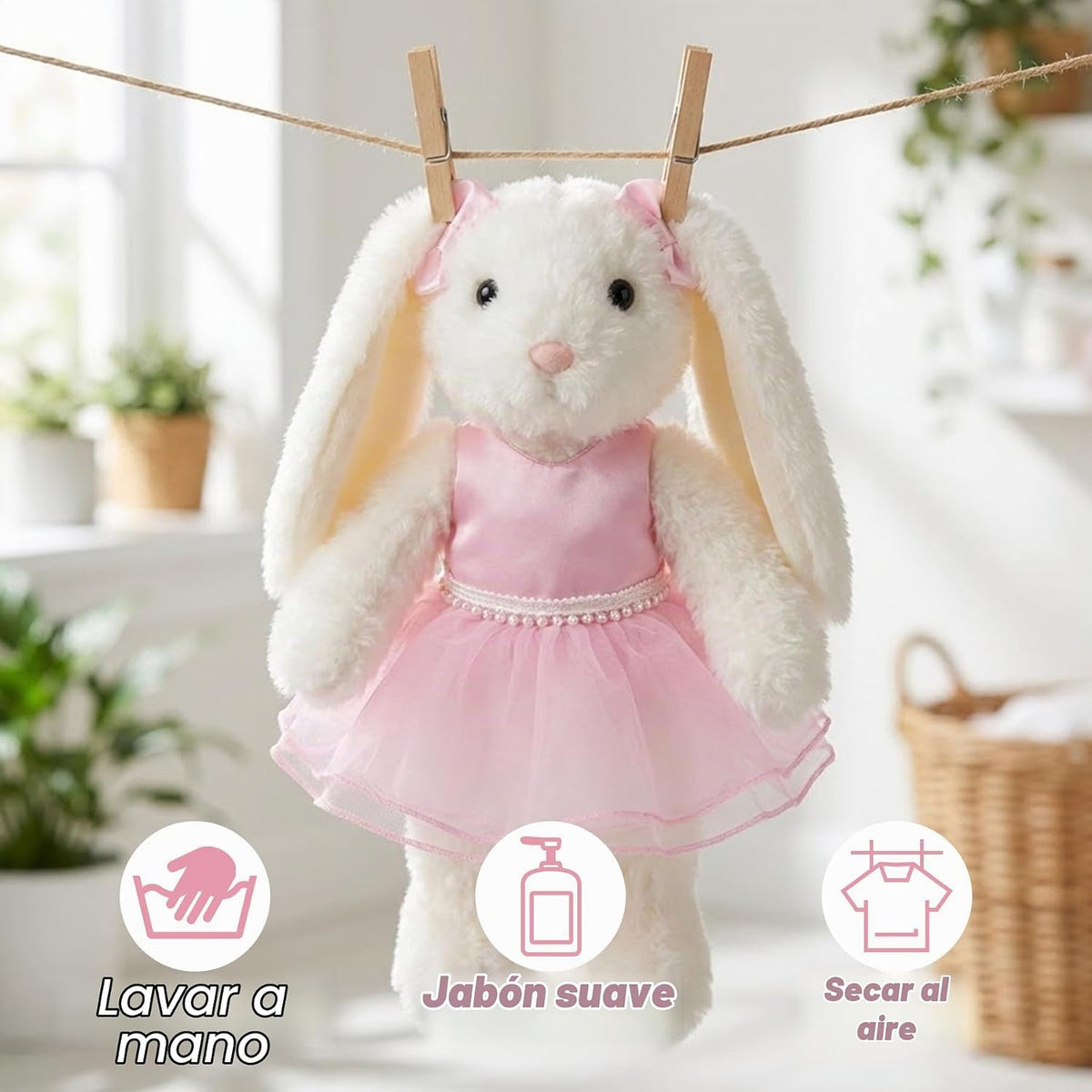 okegztoa - Juguete de peluche de bailarina, tutú rosa, falda de per...