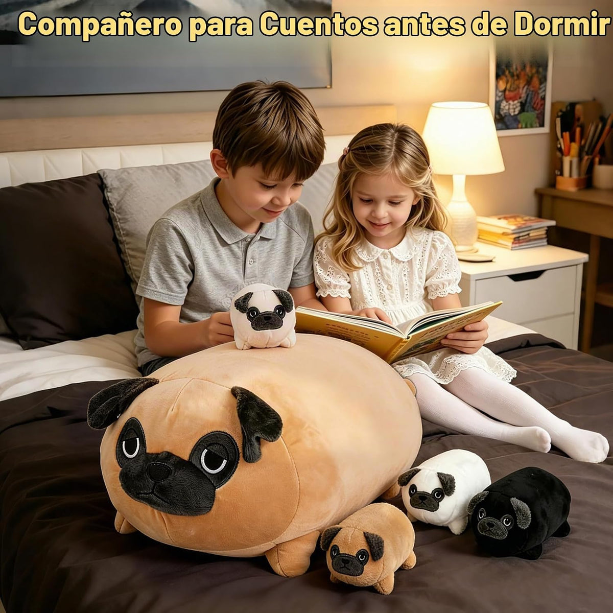MMguai Peluche Suave de Bulldog Lindo Bulldog Francés Animales de P...