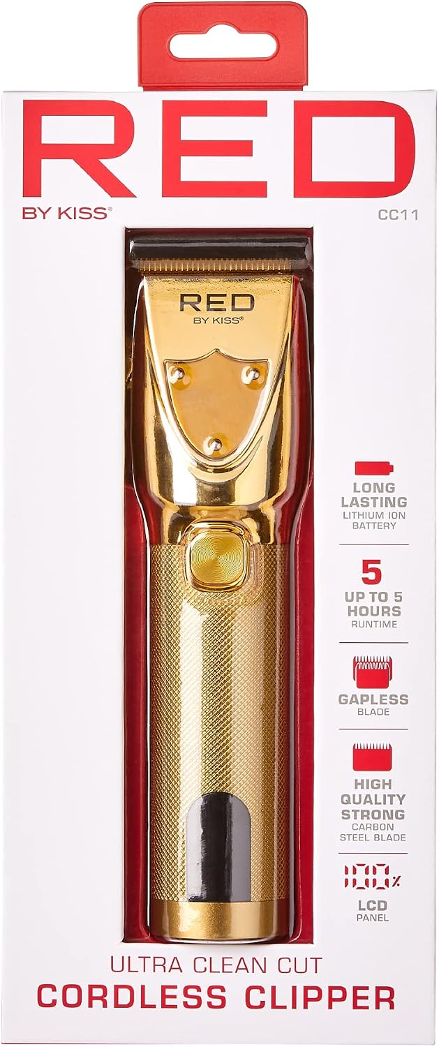RED by Kiss Cortadora de pelo inalámbrica, recortadora de pelo para...