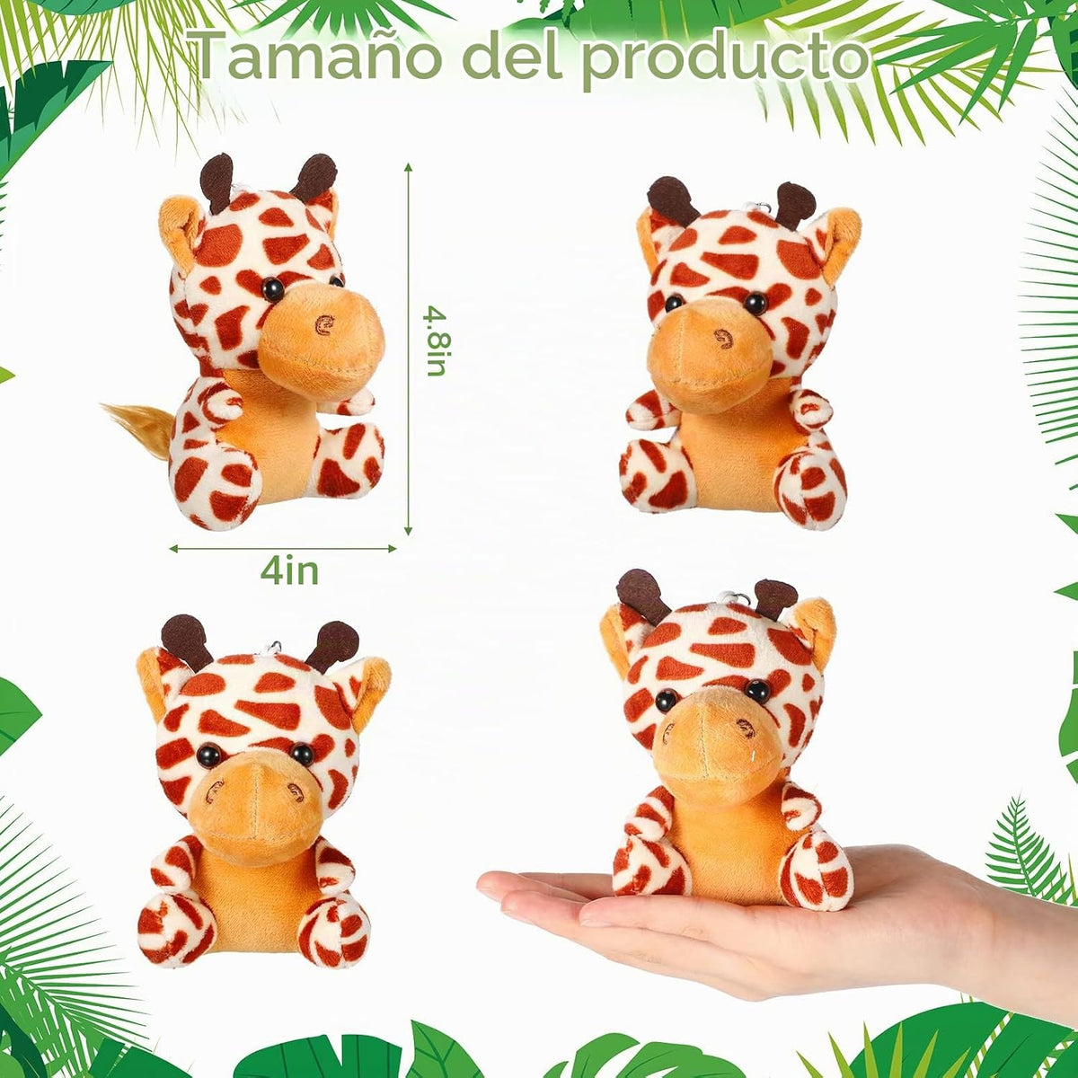 HyDren 24 piezas de mini animales de peluche del bosque a granel de...