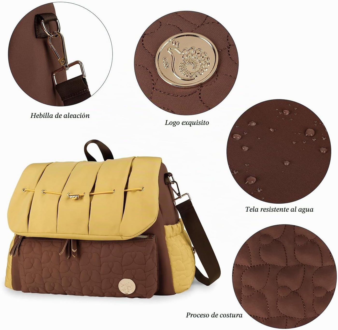 Lmbabter Mochila para pañales, mochila convertible, mochila de viaj...