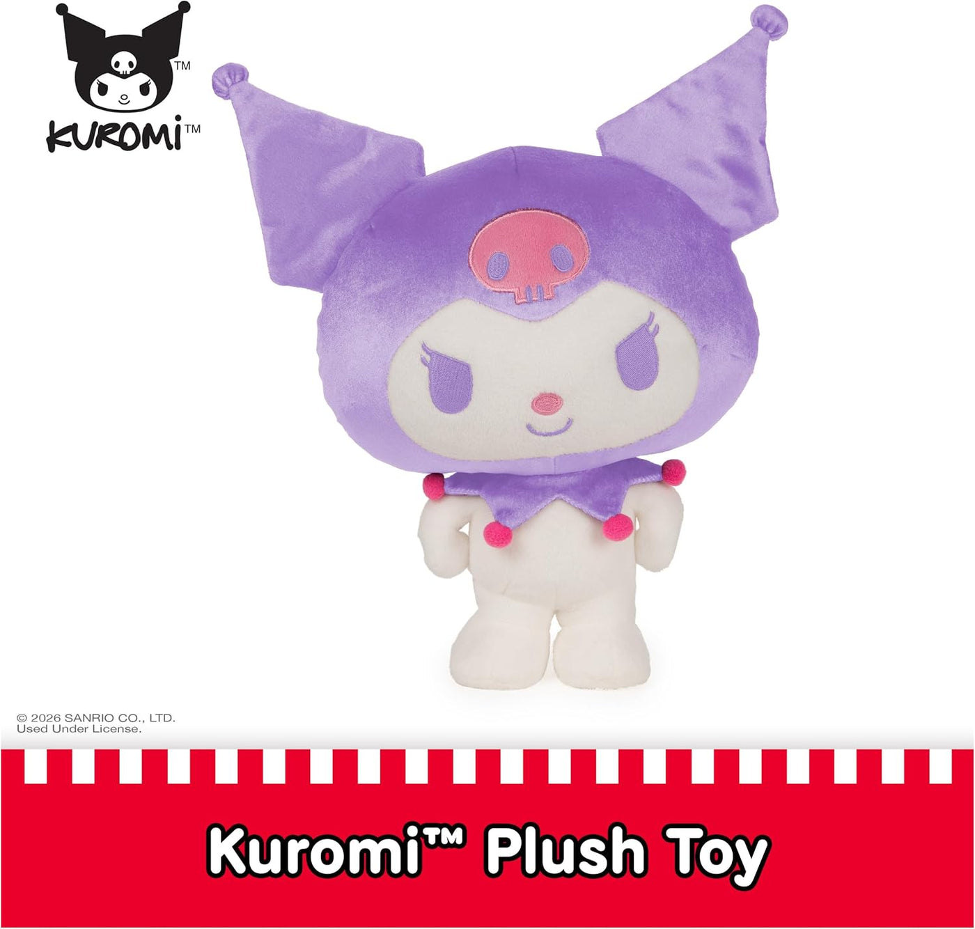 GUND - Peluche Sanrio Hello Kitty Kuromi, animal de peluche premium...