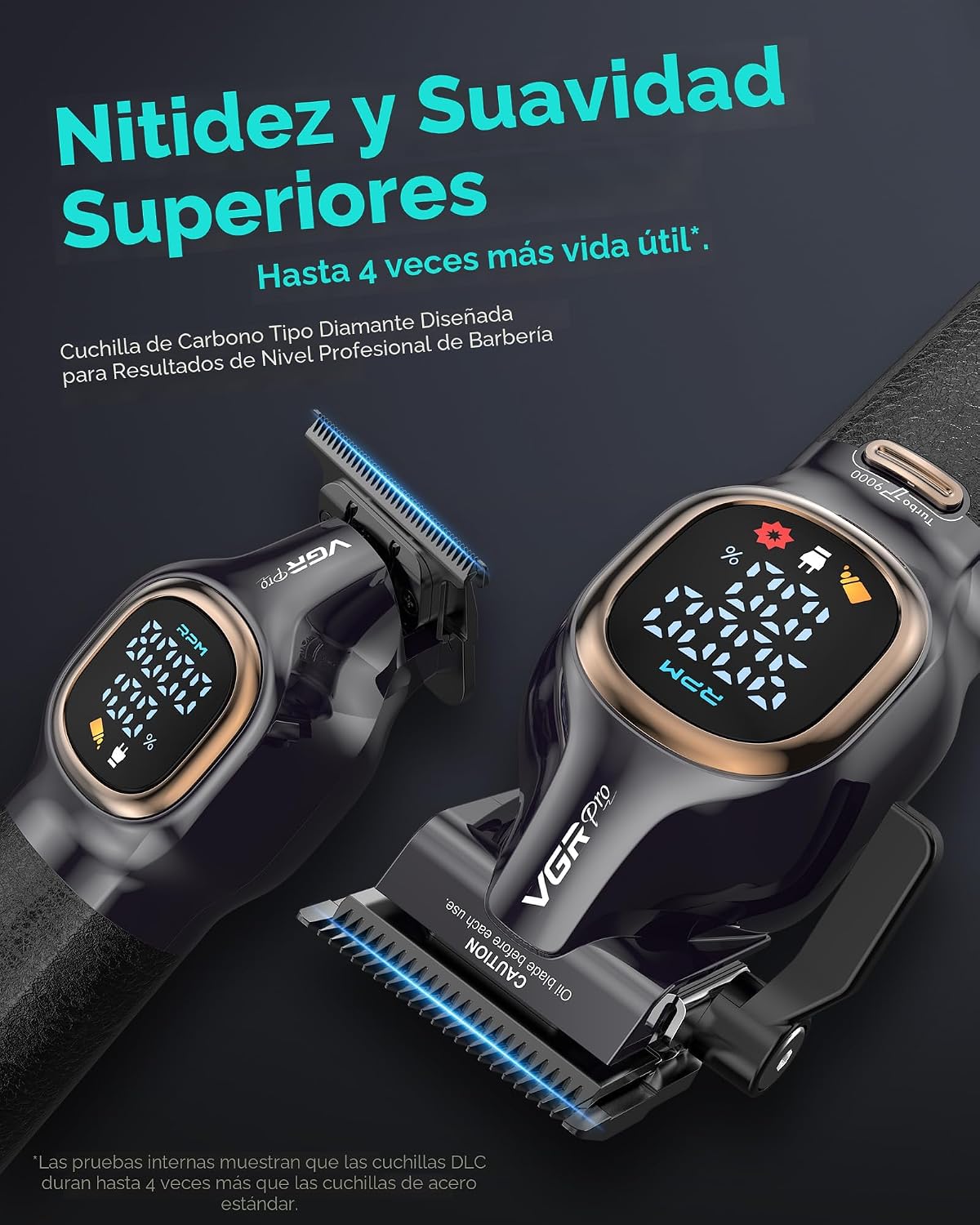 VGRPRO Cortadora de pelo profesional para hombres, juego de cortado...
