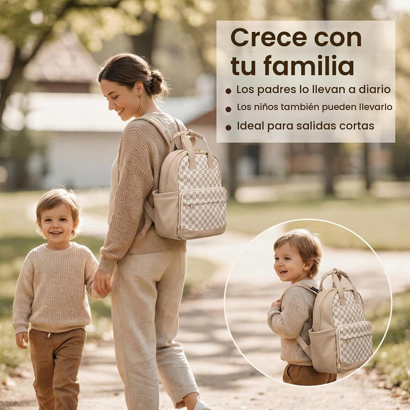 miss fong Bolsa de pañales pequeña \u2013 Mochila para pañales de b...