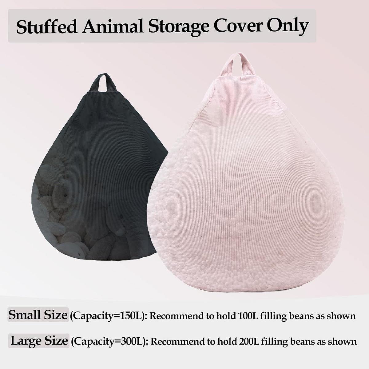 LPMOERA Funda suave para silla de puf de almacenamiento de animales...