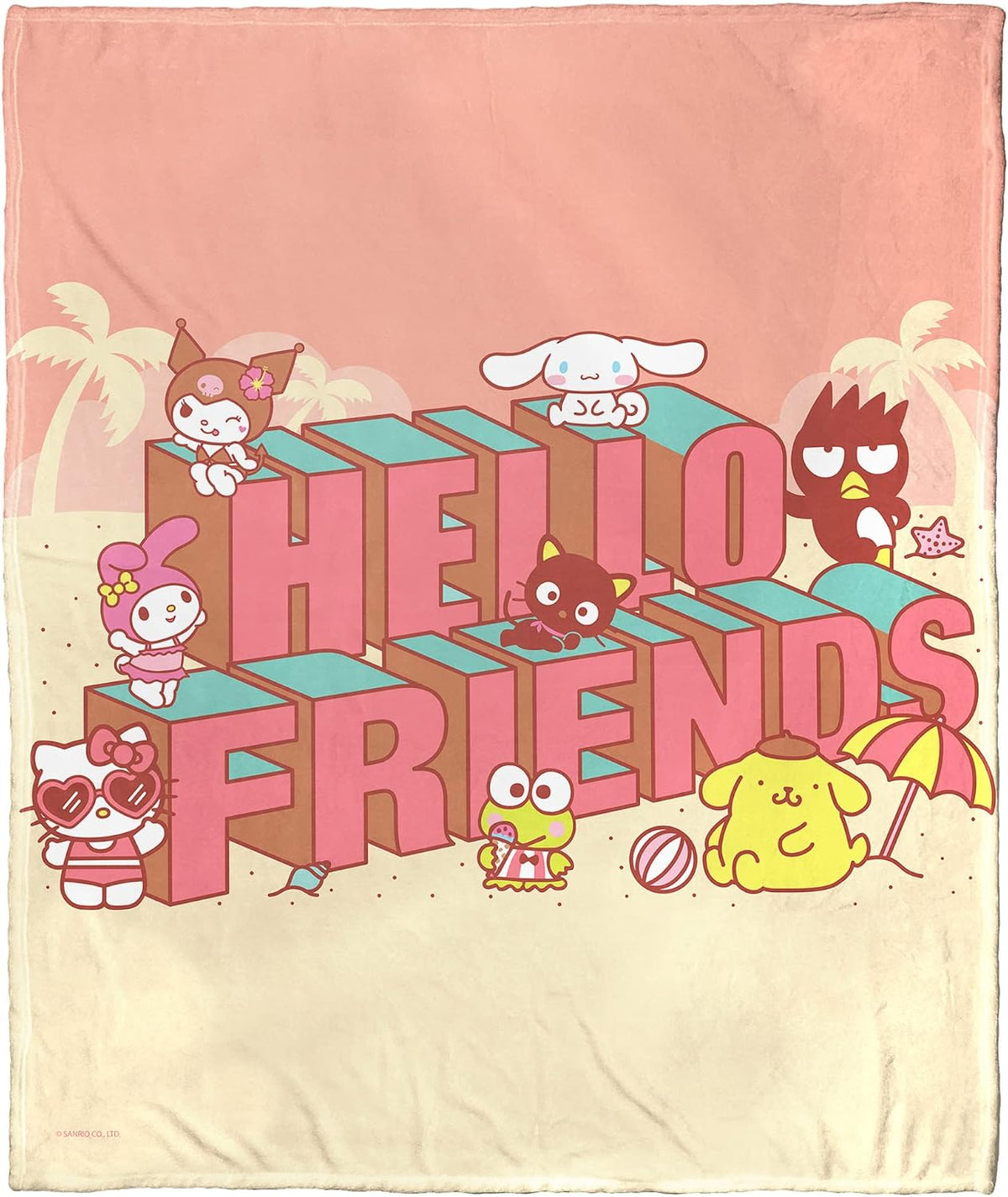Northwest Hello Kitty - Manta de seda táctil, 50 x 60 pulgadas, ami...