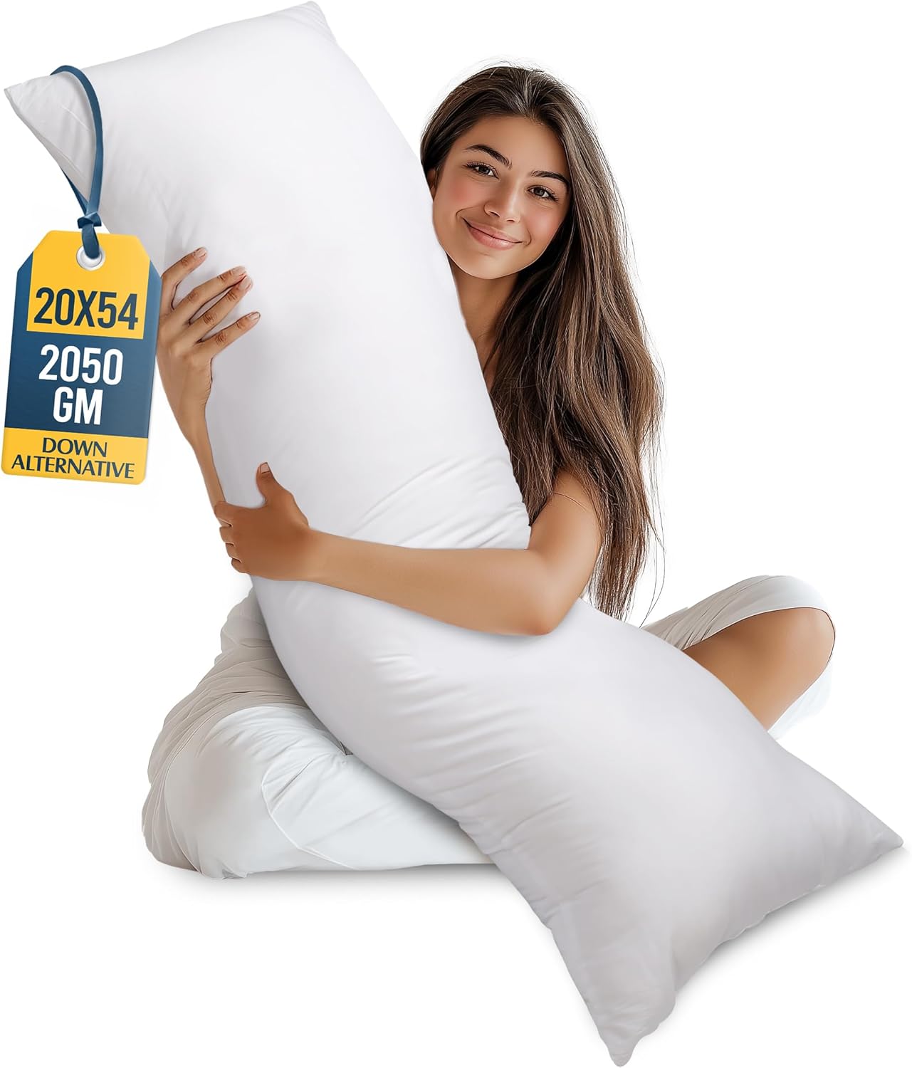 Funda de almohada para cuerpo 100% de algodón con poliéster suave y...