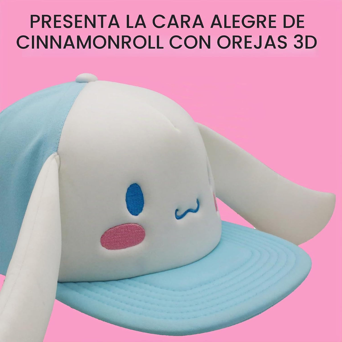 Hello Kitty Gorra de béisbol, gorra Snapback para mujer con ala pla...