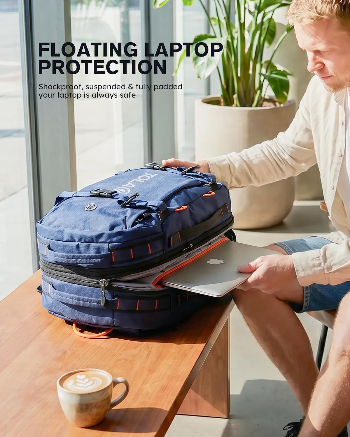 Tolaccea Mochila de Viaje para Laptop, Mochila de Mano para Hombres...
