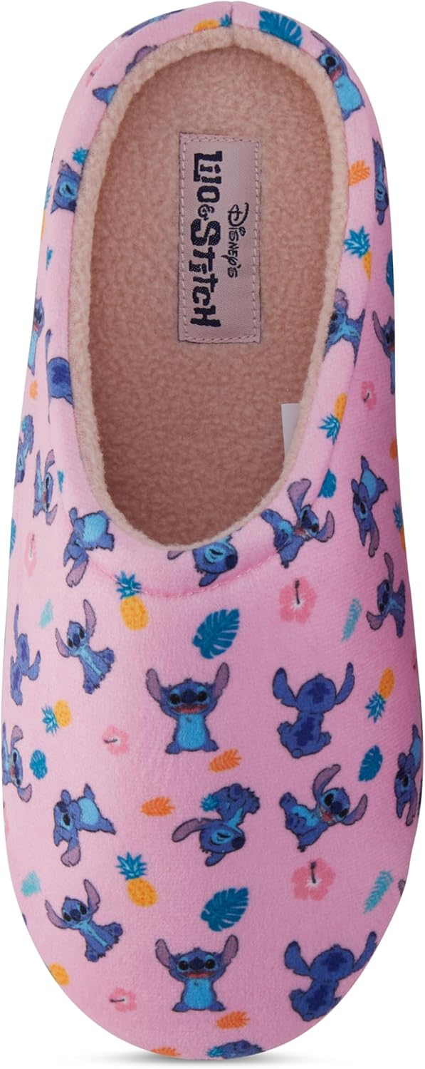 Disney Pantuflas Lilo y Stitch para mujer, clásicas Lilo y Stitch,...