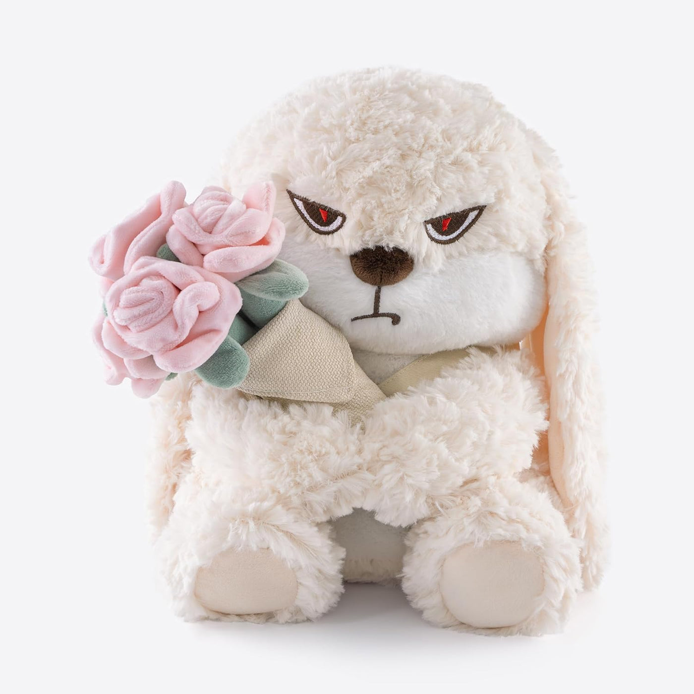 Adorable conejo de peluche de 11.4 pulgadas, ramo de rosas para abr...