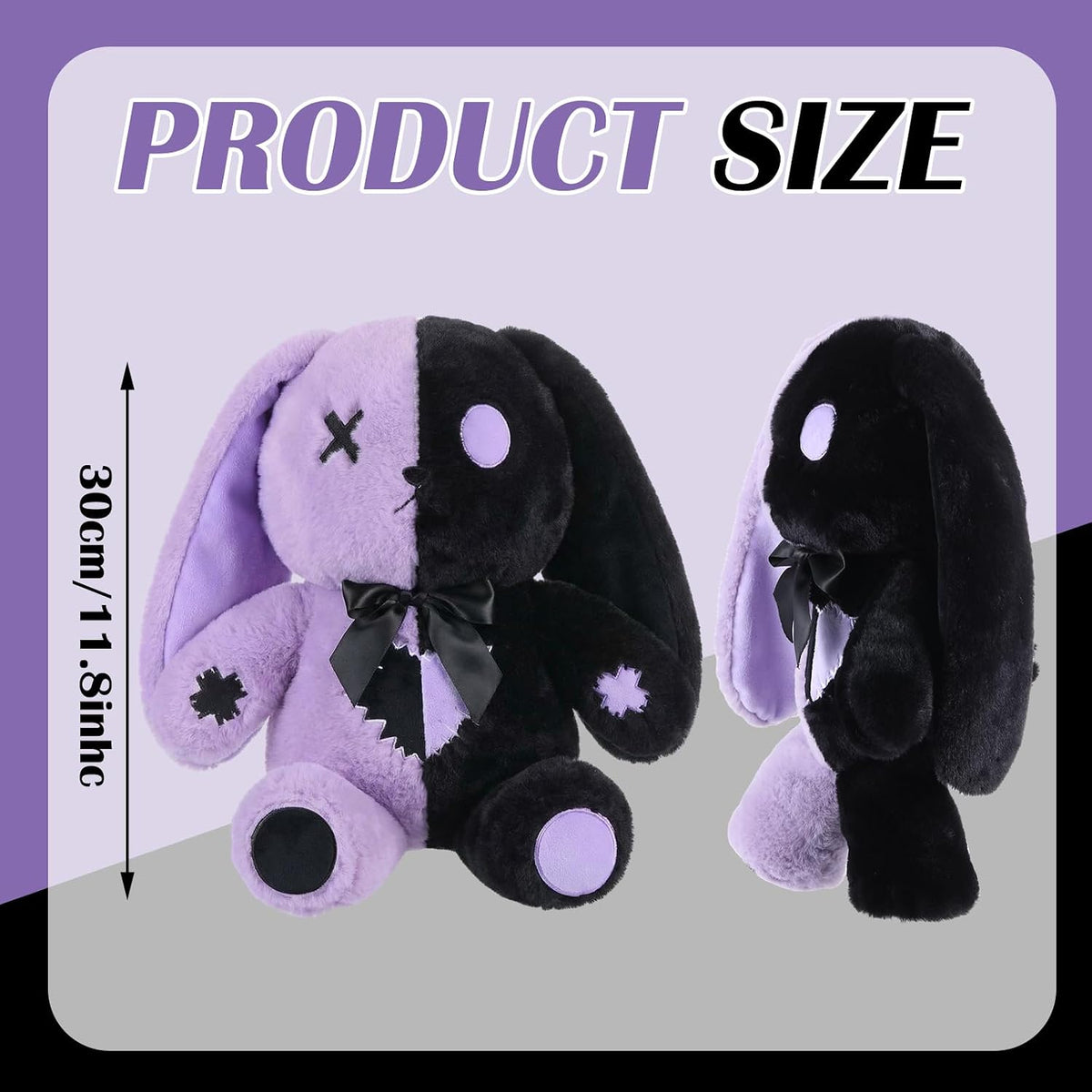 Sotiff - Conejito gótico de peluche (12 pulgadas) | Animal de conej...