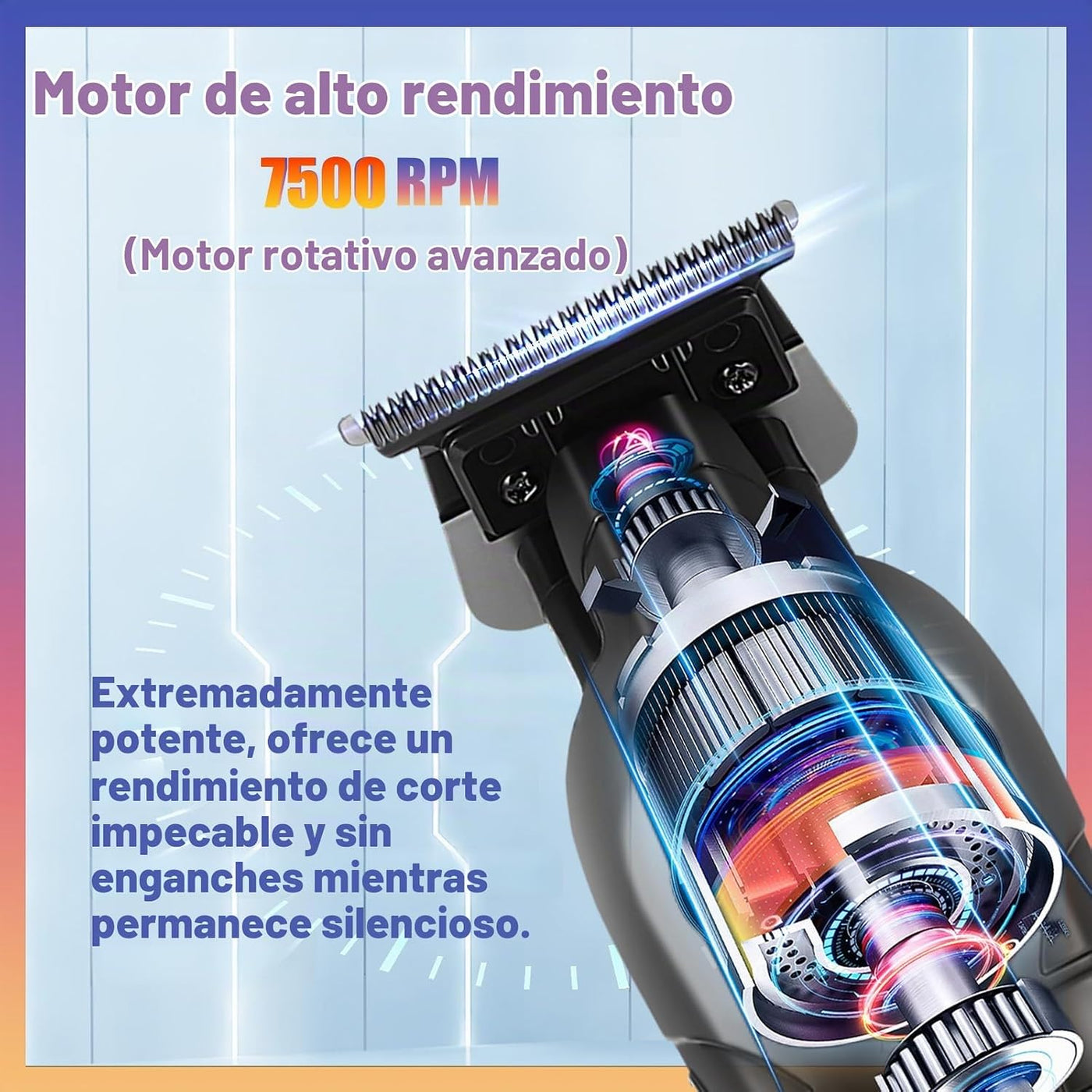 KEMEI 2299 - Cortadora de pelo inalámbrica para hombres, recortador...