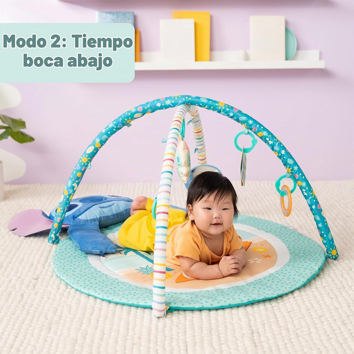 Bright Starts Disney Baby Stitch Party in Paradise Play Gym & M...
