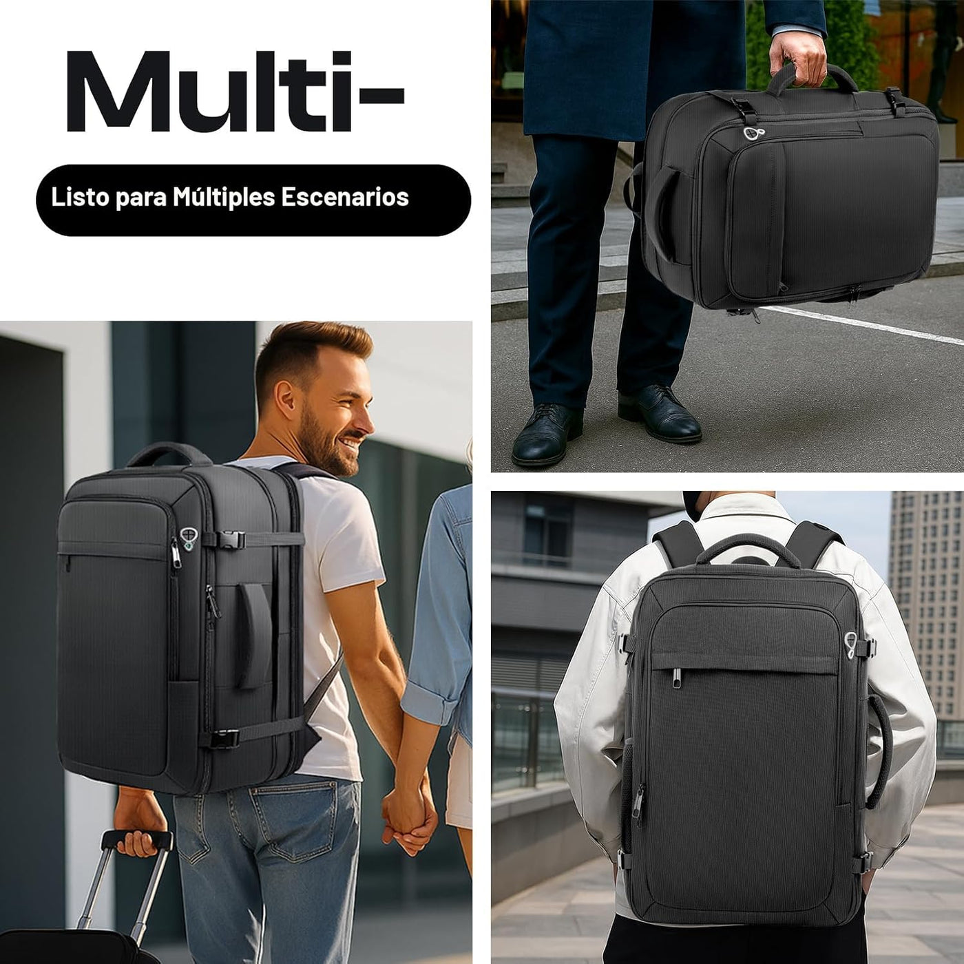 Sirmaeed Mochila de transporte, apta para viajes, se adapta a lapto...