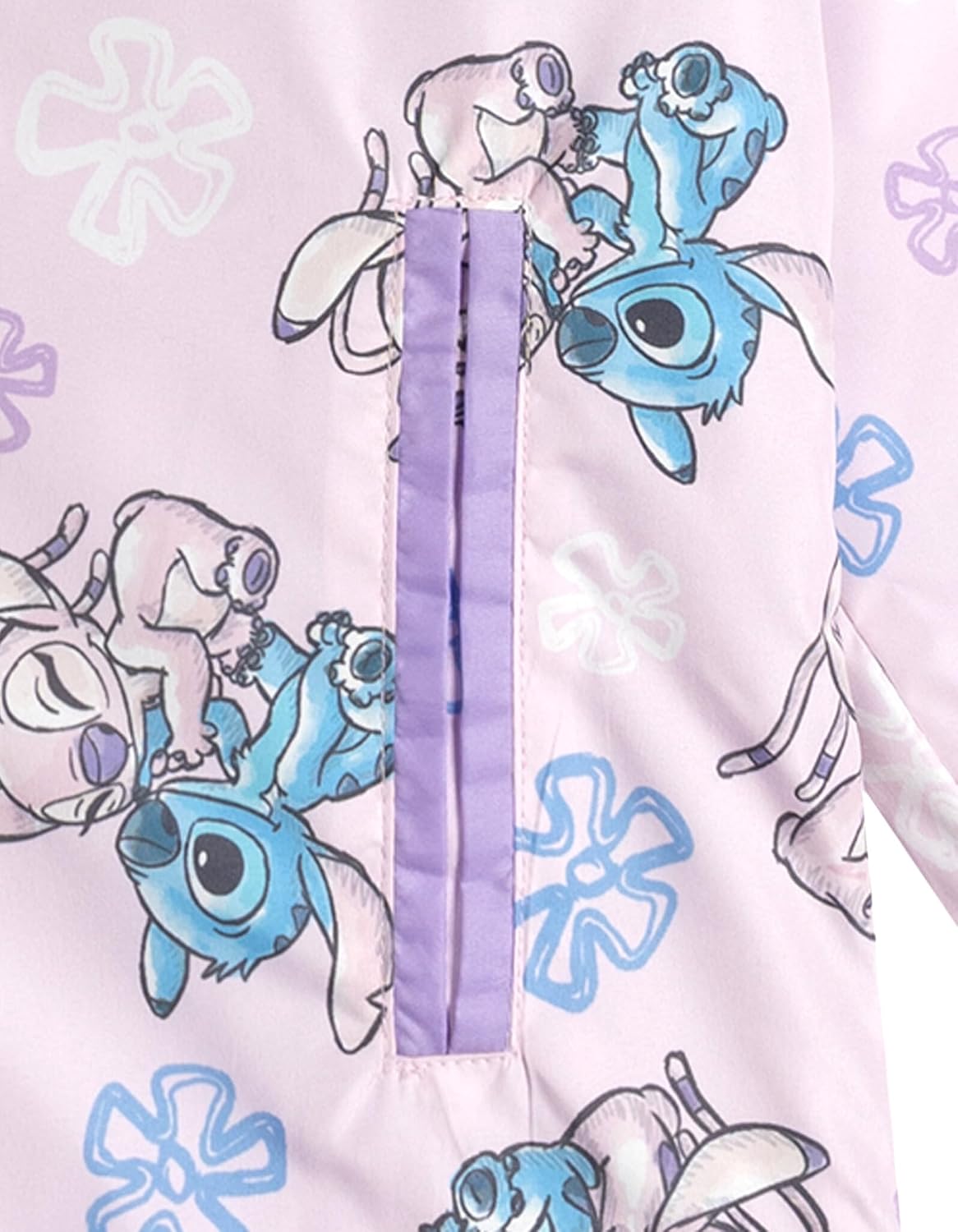 Disney Lilo & Stitch - Chaqueta impermeable con cremallera para...