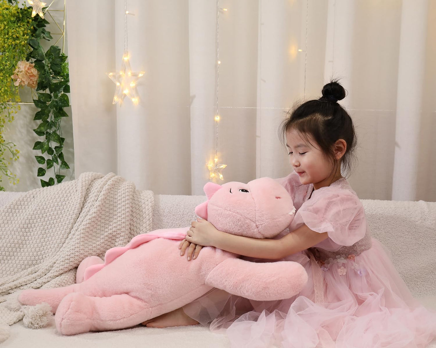 XMV Muñeco de peluche de dinosaurio con peso de 31 pulgadas y 5 lib...