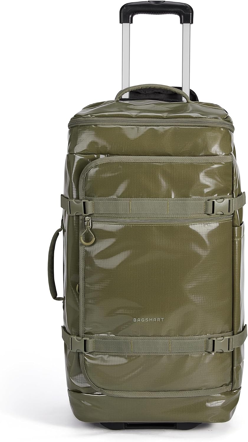 BAGSMART Bolsa de viaje con ruedas, bolsa de equipaje de viaje para...