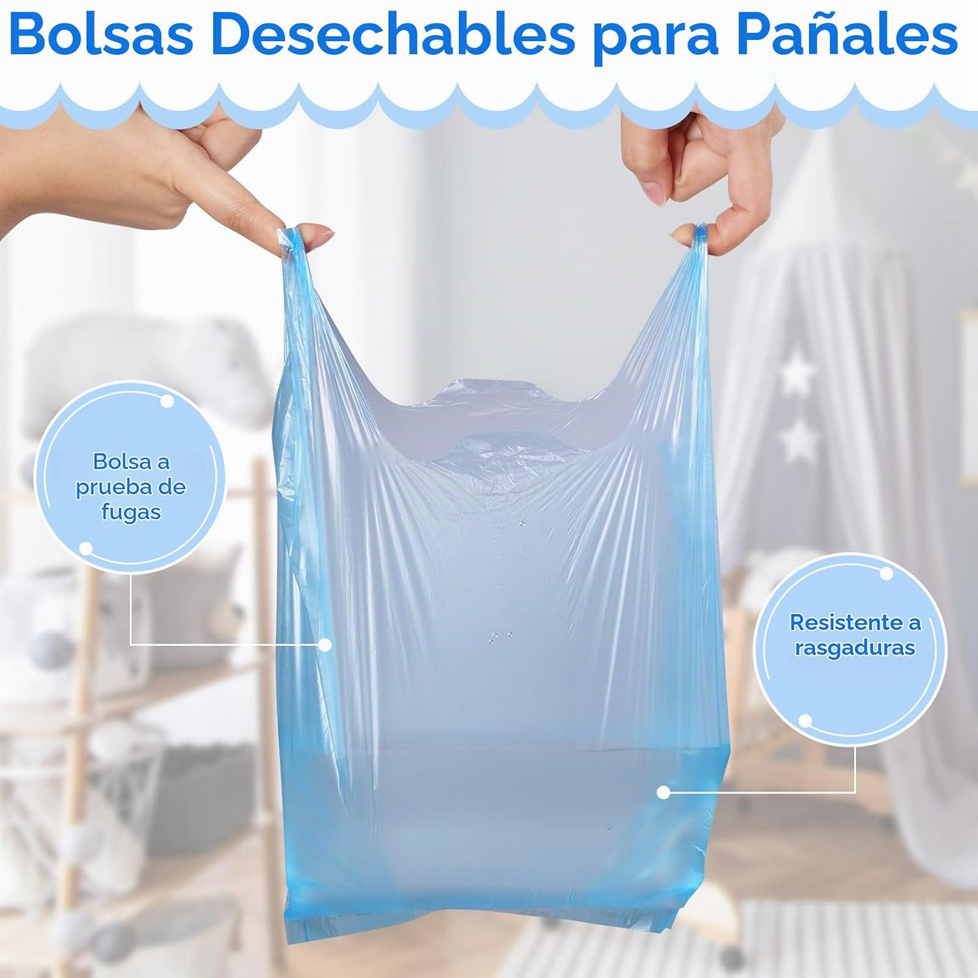 Tenceur 1800 bolsas de pañales desechables para bebé, bolsas de pañ...