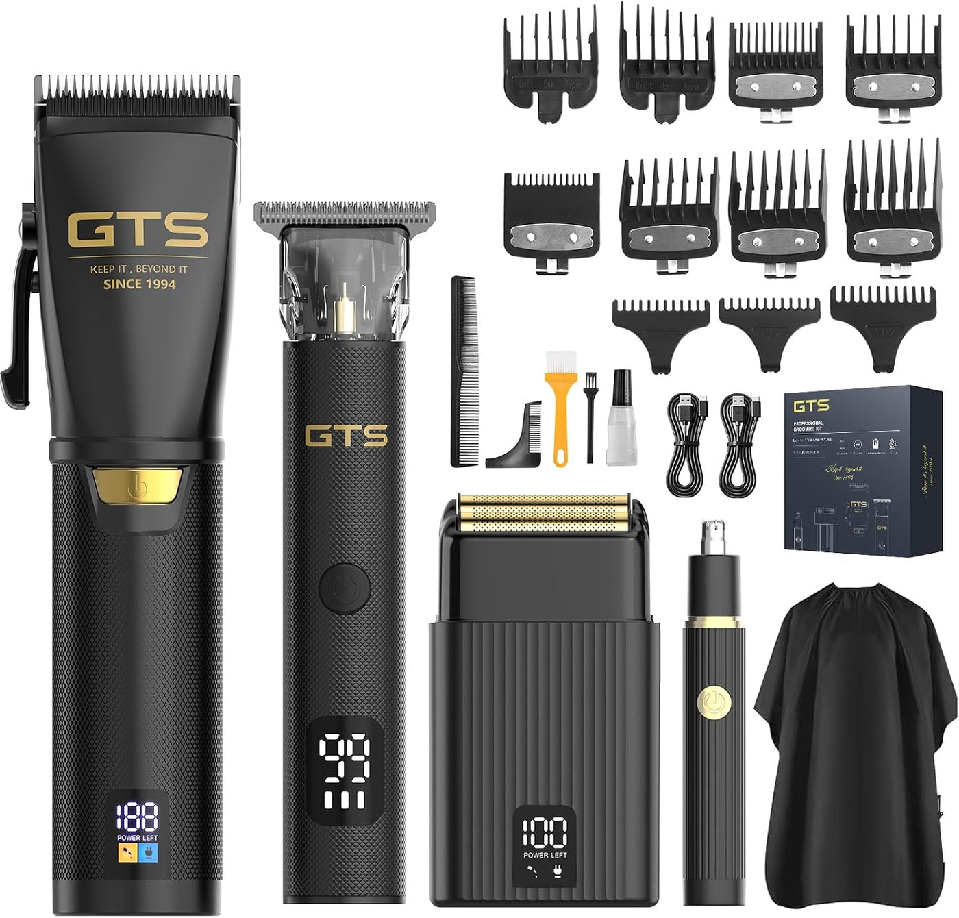 GTS Cortadoras de pelo para hombres profesionales, kits y sets de c...