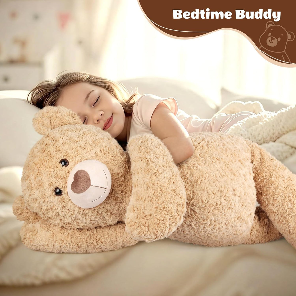 SuzziPals Oso de peluche gigante de 43 pulgadas, animales de peluch...