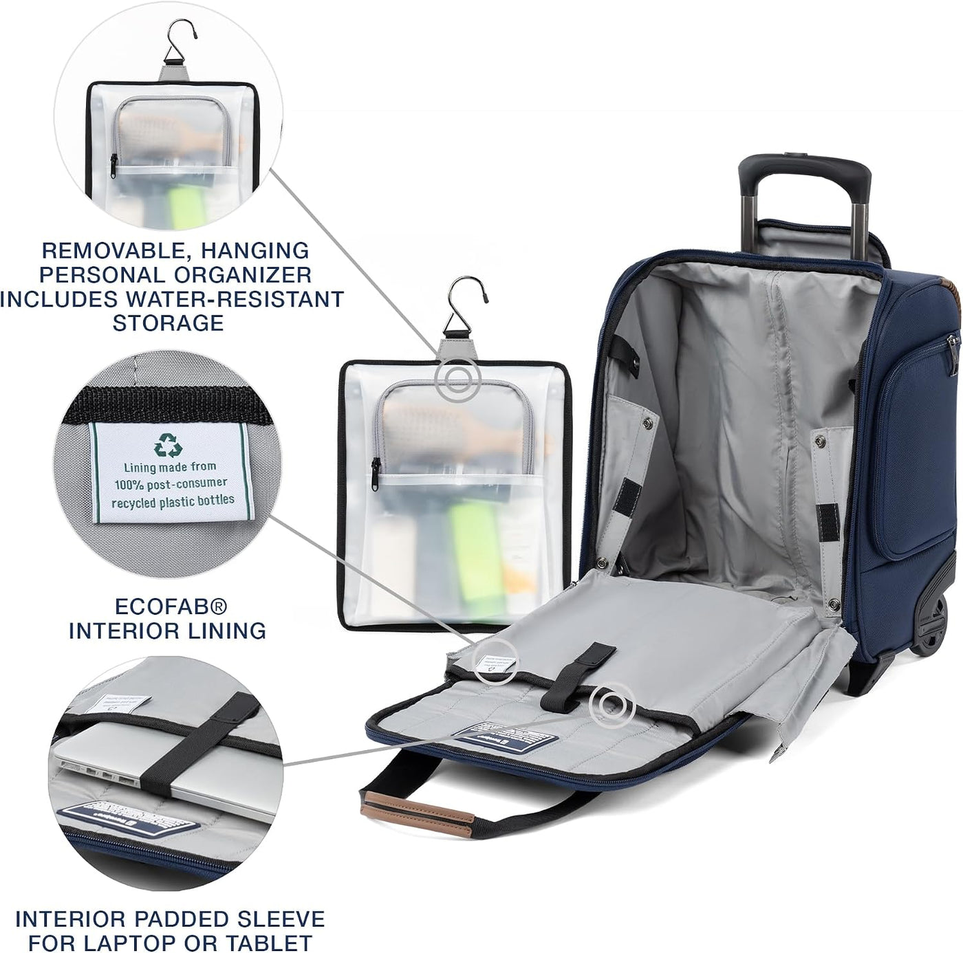 Travelpro Crew Classic Equipaje Ligero de Lado Suave, Bolsa Rodante...
