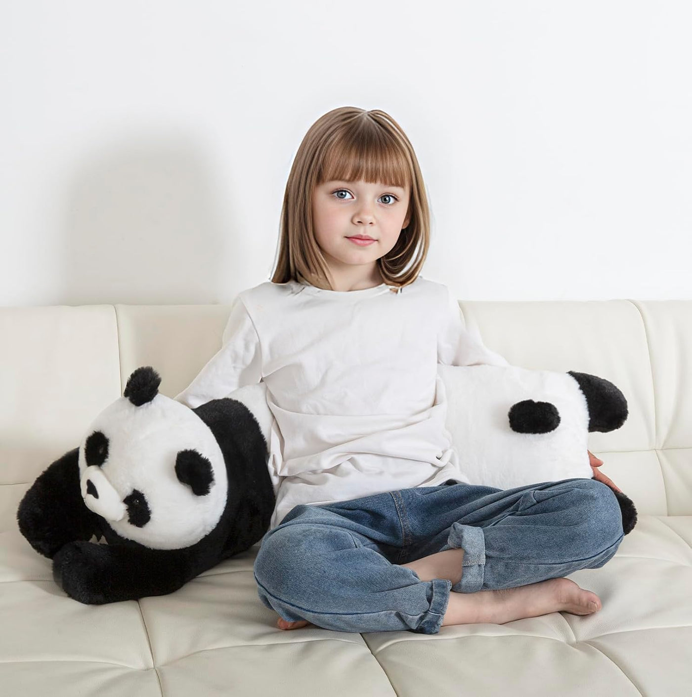 MMguai Peluche de panda gigante de 40 pulgadas, almohada de cuerpo...