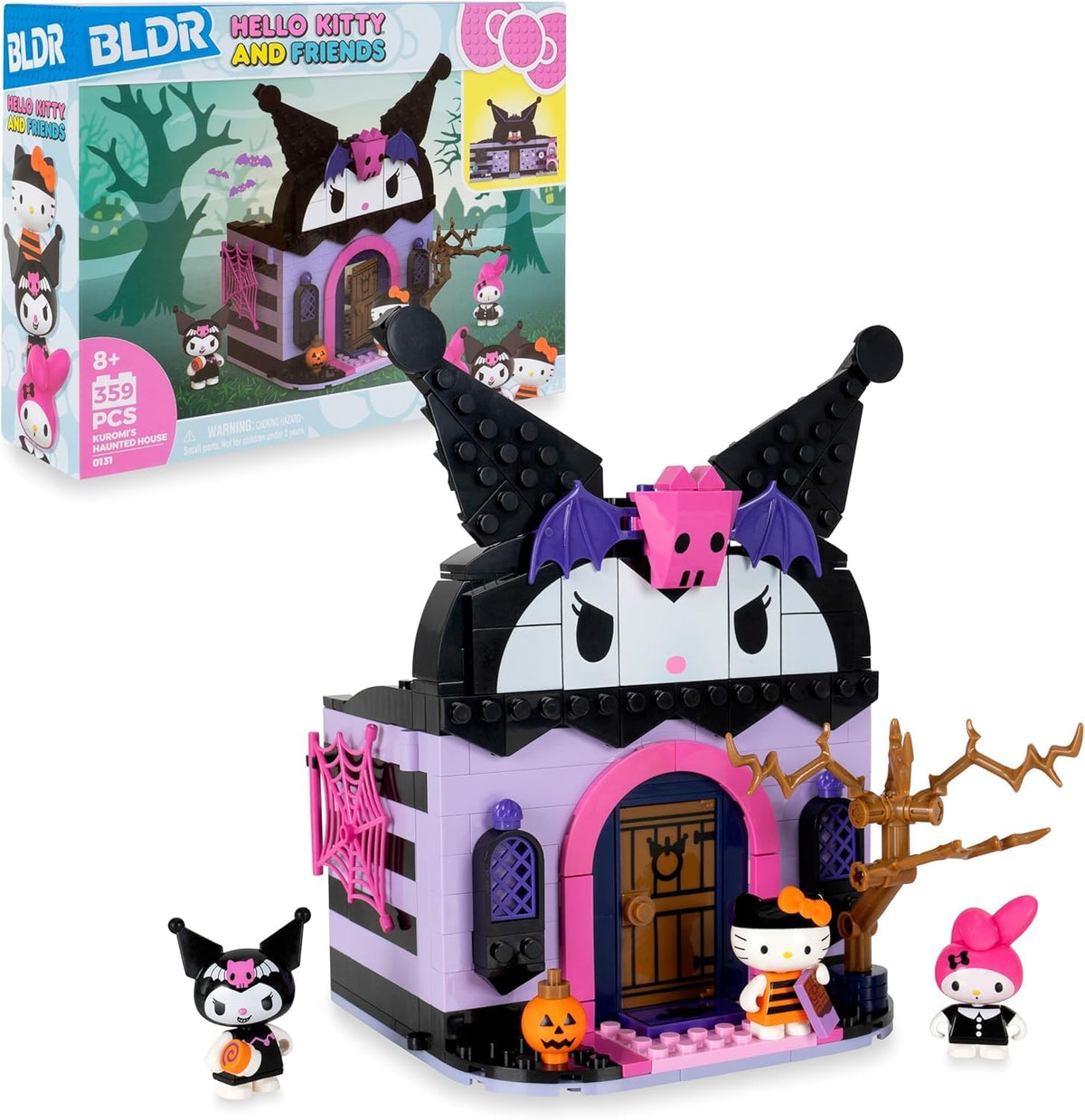 BLDR Hello Kitty and Friends Kuromi's Haunted House Building Se...