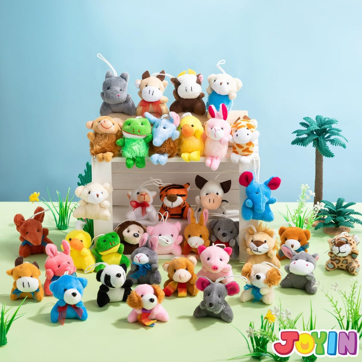 JOYIN Paquete de 36 mini juguetes de peluche de animales surtidos (...