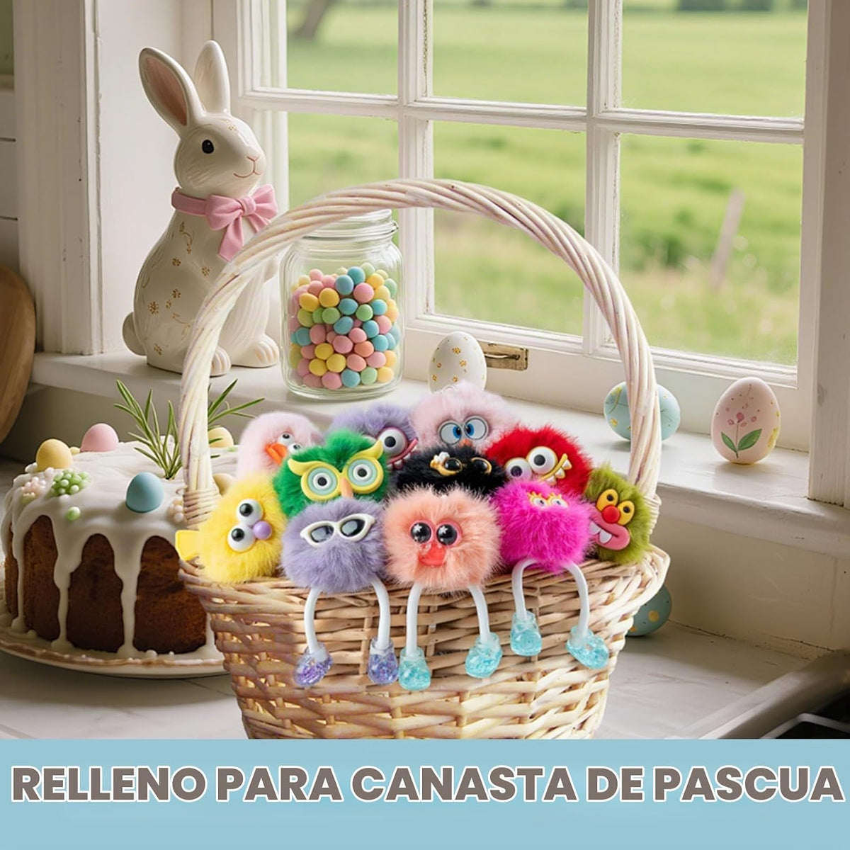 OMyFav 36 llaveros de recuerdo de fiesta, llavero mullido lindo par...
