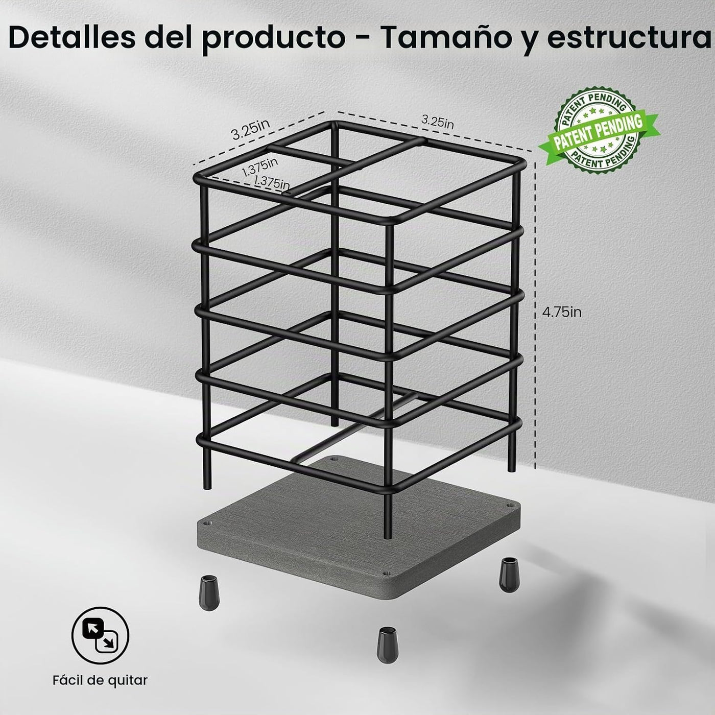 Portacepillos de dientes con alfombrilla de secado rápido, diatomit...