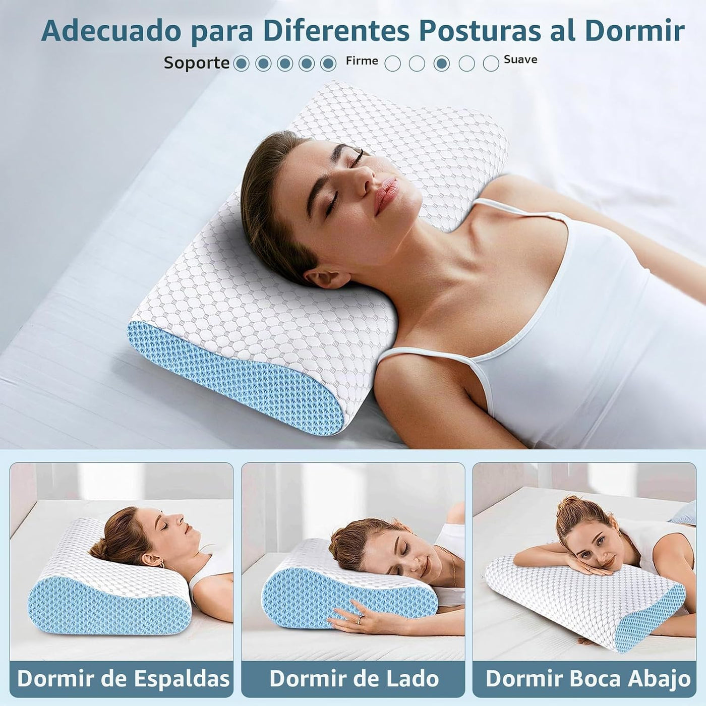 Almohada Cervical para el Cuello para Alivio del Dolor - Almohadas...
