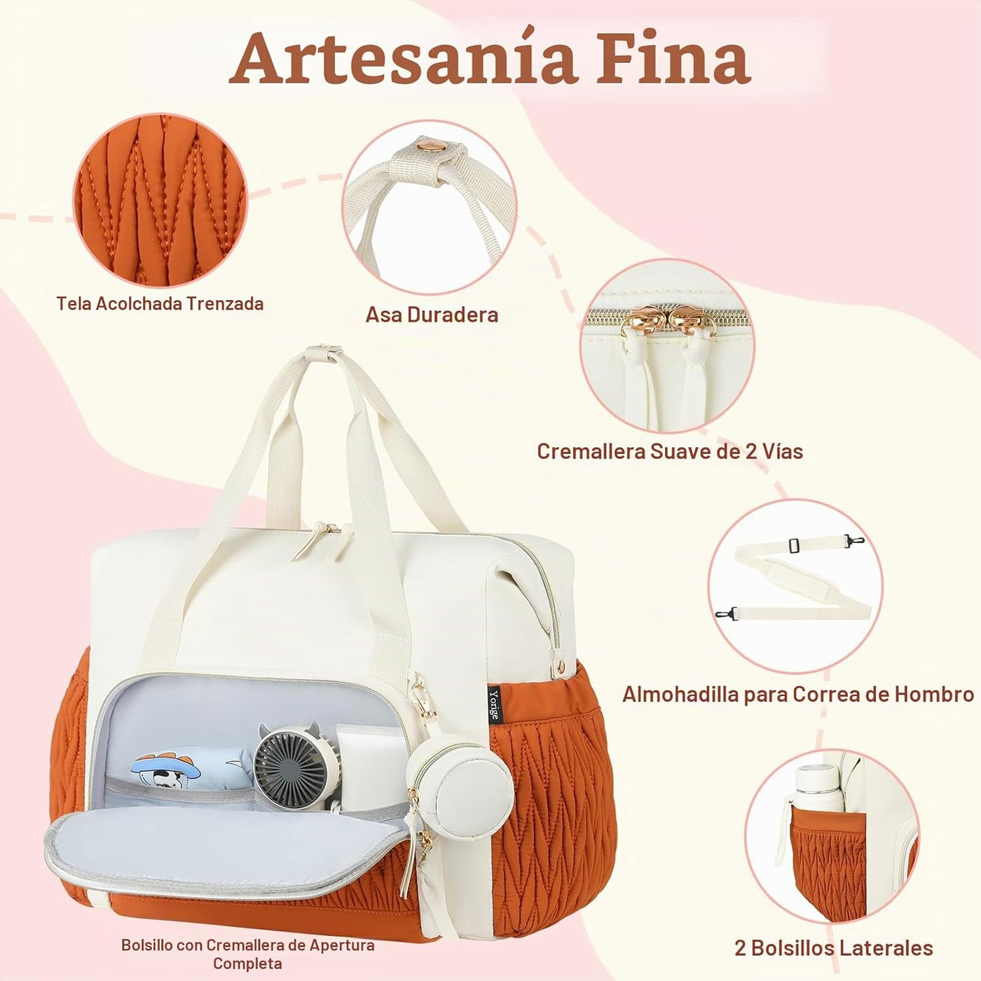 Bolsa de pañales para bebé, 6 unidades, bolsas de hospital grandes...