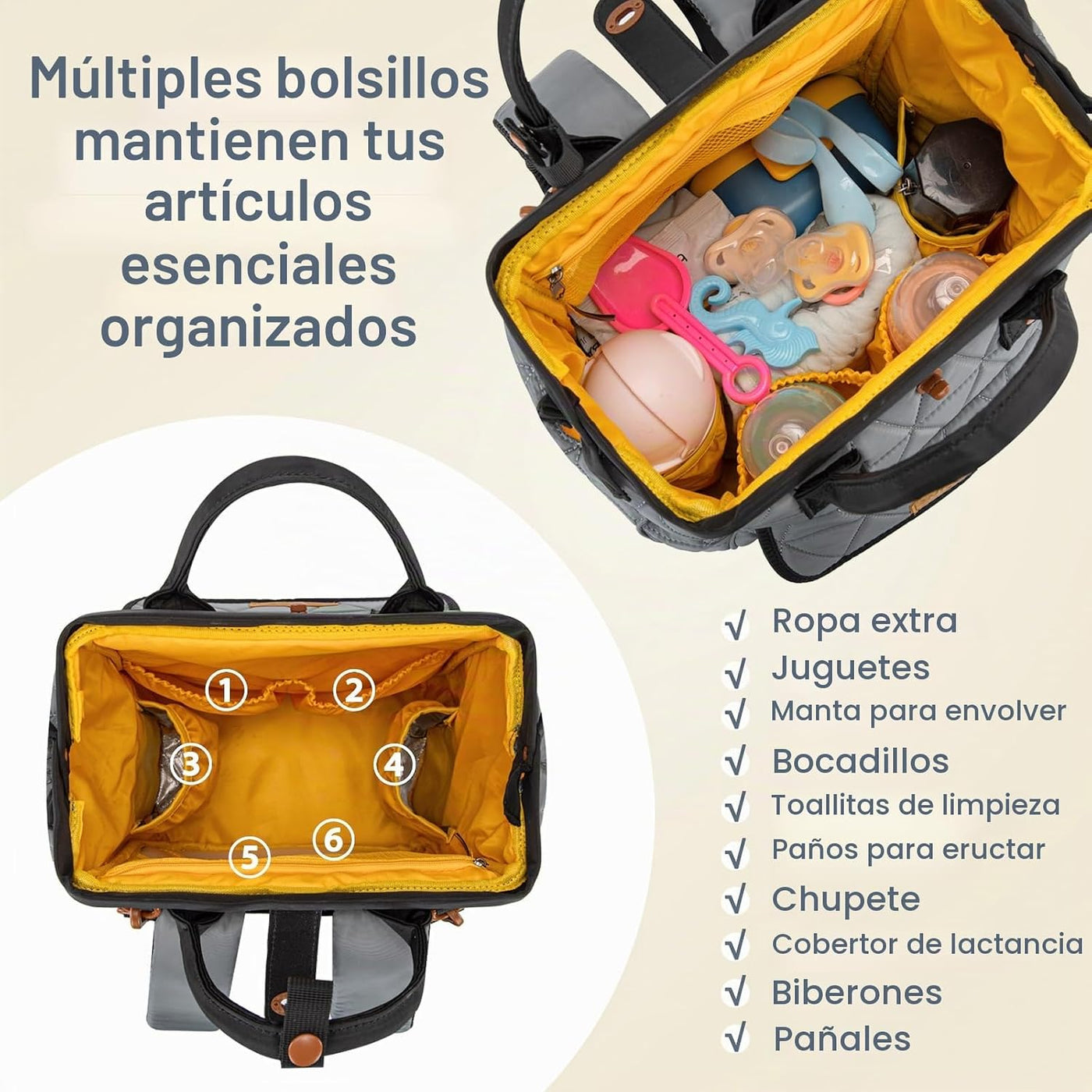 Montana West Wrangler - Mochila para pañales con bolsillos aislados...