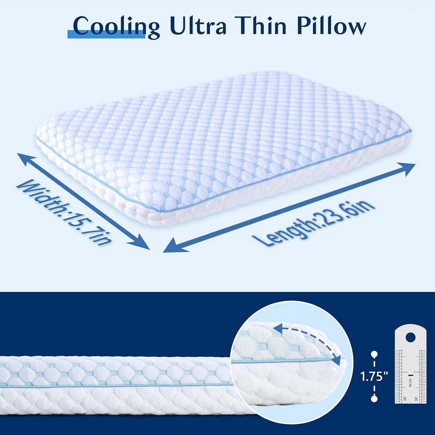 Almohada para Dormir Boca Abajo para Personas que Duermen de Espald...