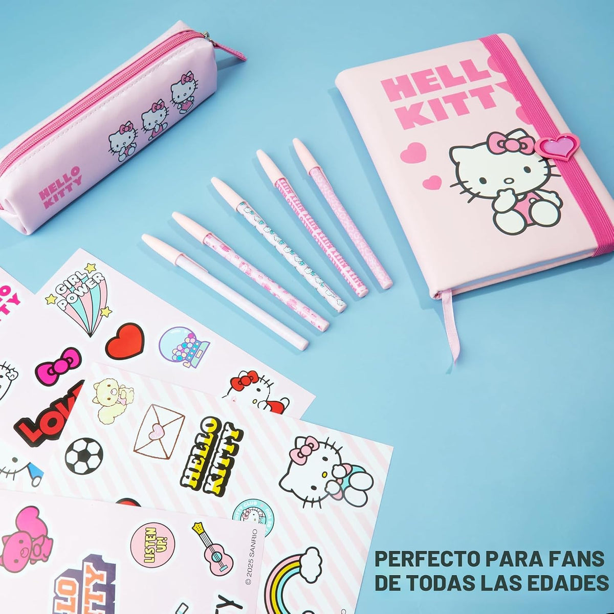 Get Trend Hello Kitty Sanrio - Juego de papelería para niñas, 4 pie...