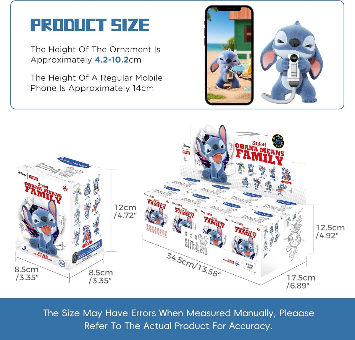 MINISO Disney Stitch Naughty Stitch Series - Figuras ciegas de caja...