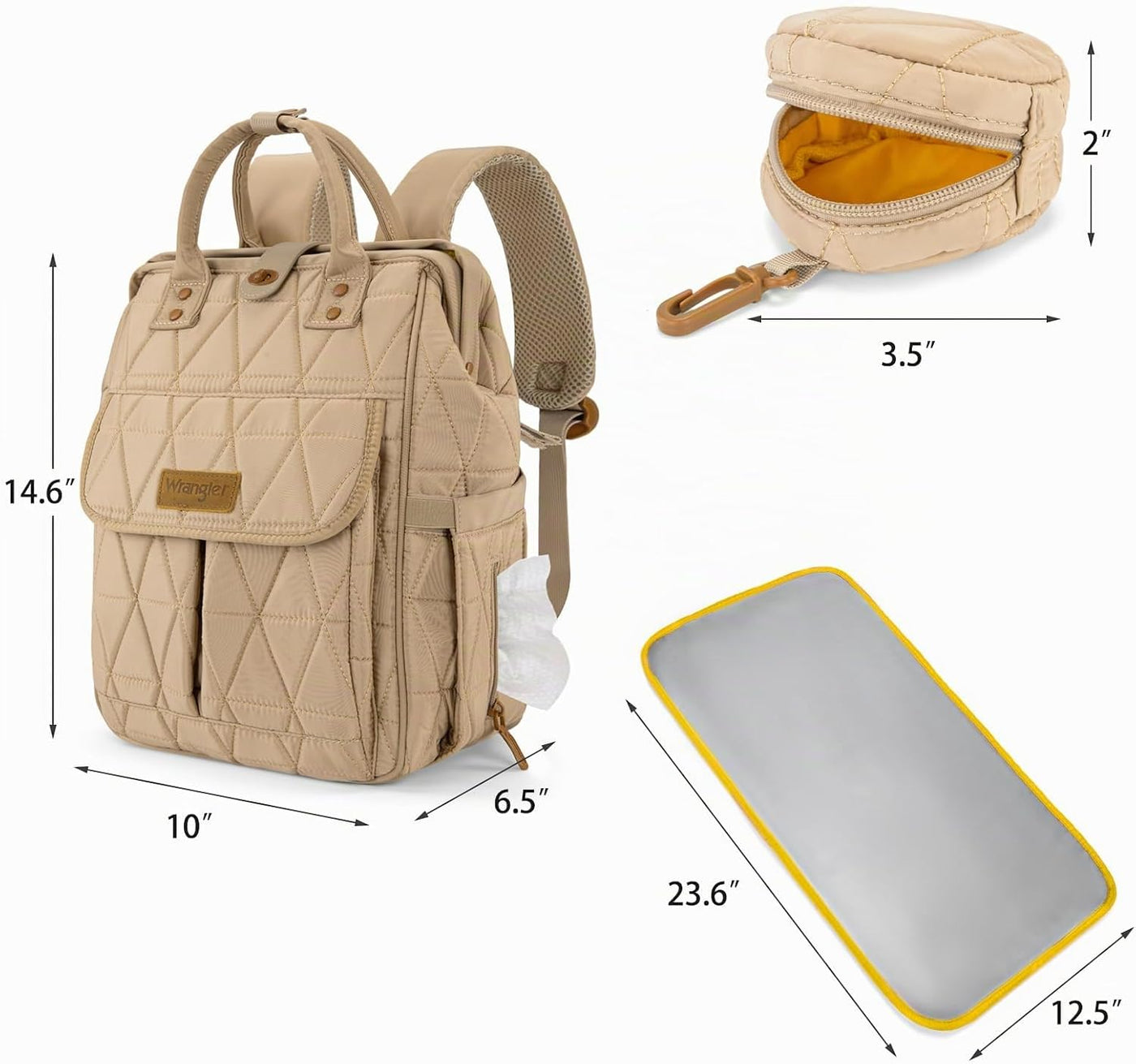 Montana West Wrangler - Mochila para pañales con bolsillos aislados...