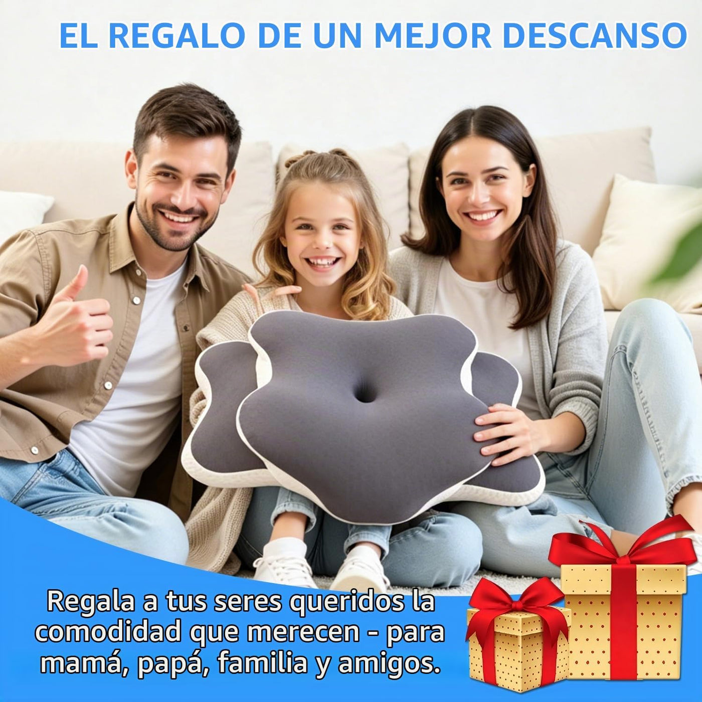 Ergo Pillow para la apnea del sueño, el dolor de cuello y el alivio...