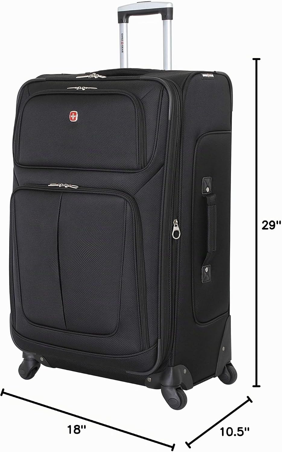 SwissGear Sion de Lado Blando Expandible, Negro