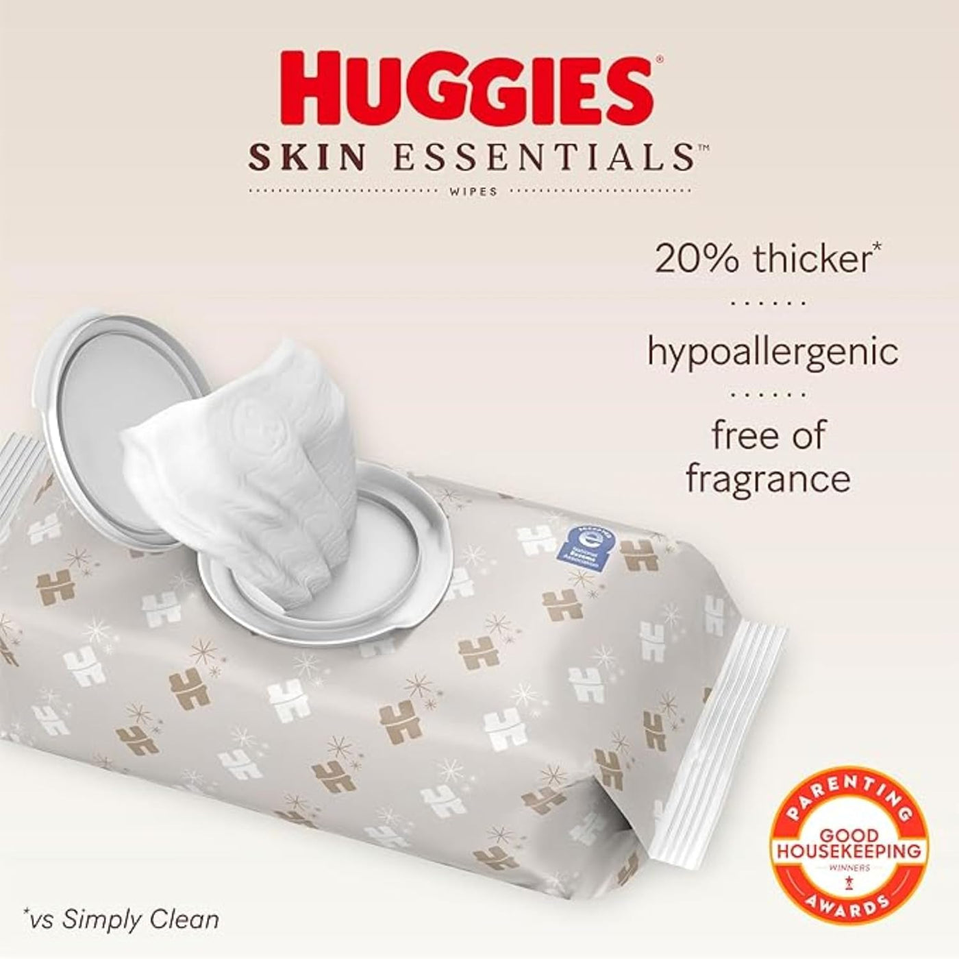Paquete de bolsa de pañales Huggies + pañales para bebé Little Snug...