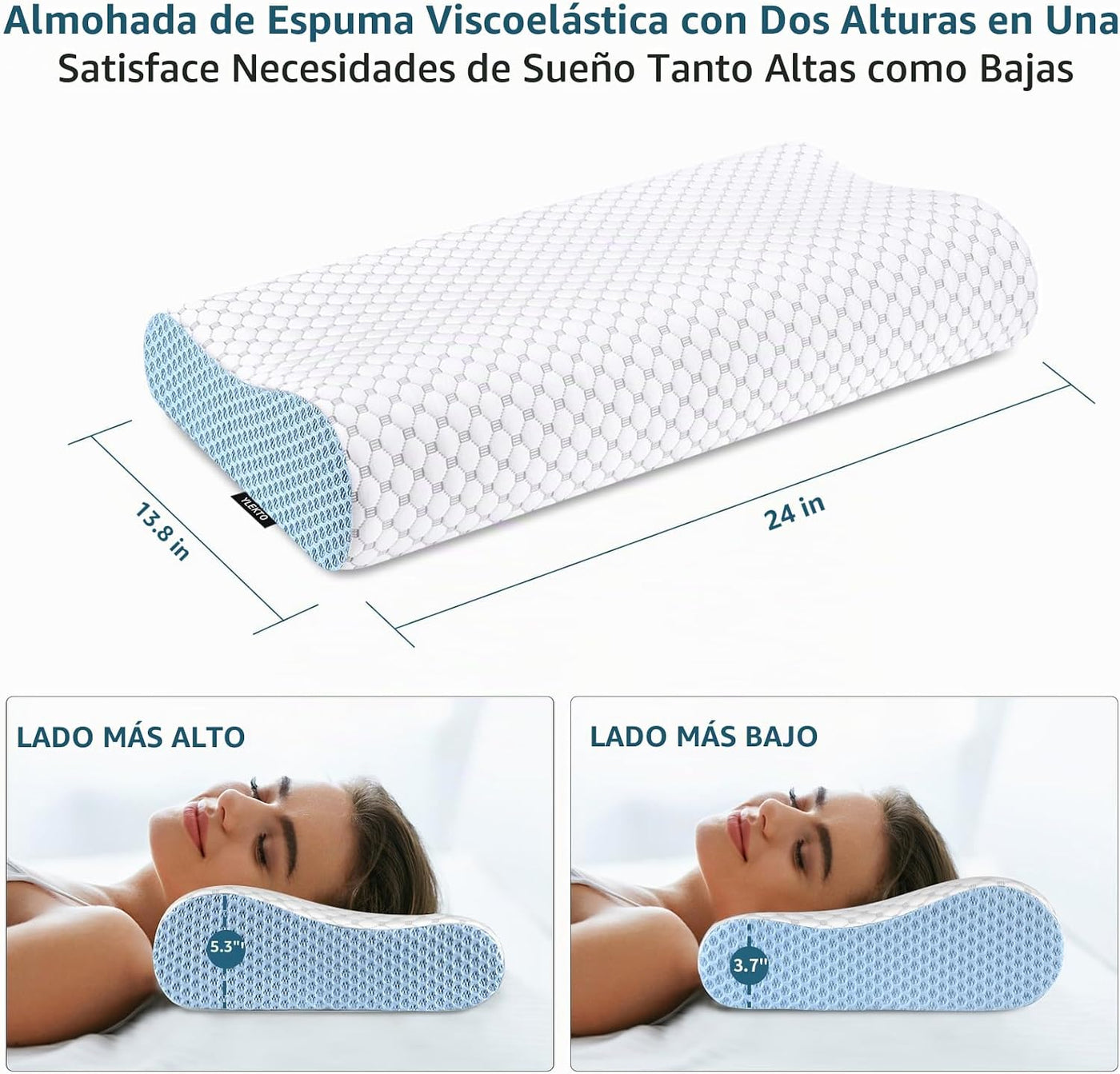 Almohada Cervical para el Cuello para Alivio del Dolor - Almohadas...
