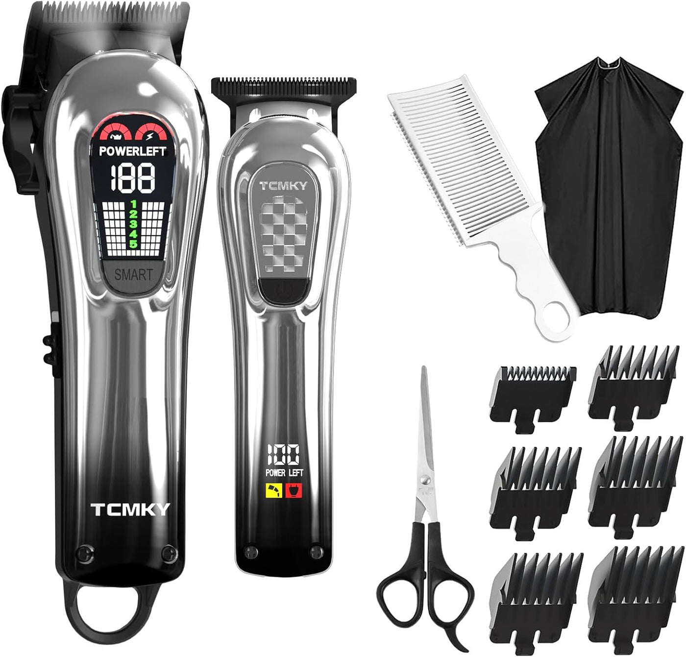 TCMKY Cortapelo para Hombres, Set Profesional de Cortapelo y Recort...