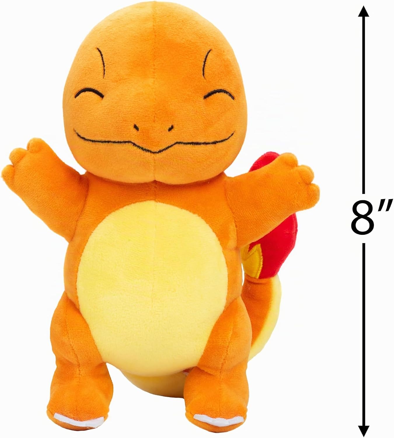 Pokémon Charmander Peluche de 8 pulgadas, con licencia oficial, ini...