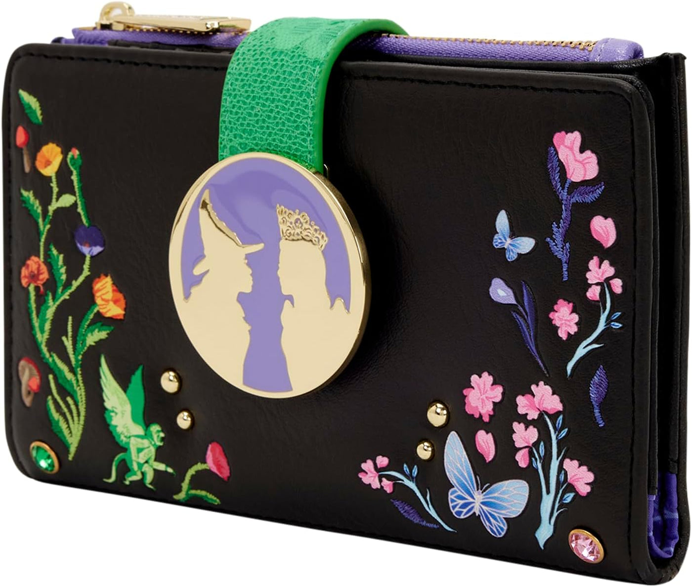 Loungefly Cartera universal Wicked Glinda & Elphaba Floral y En...