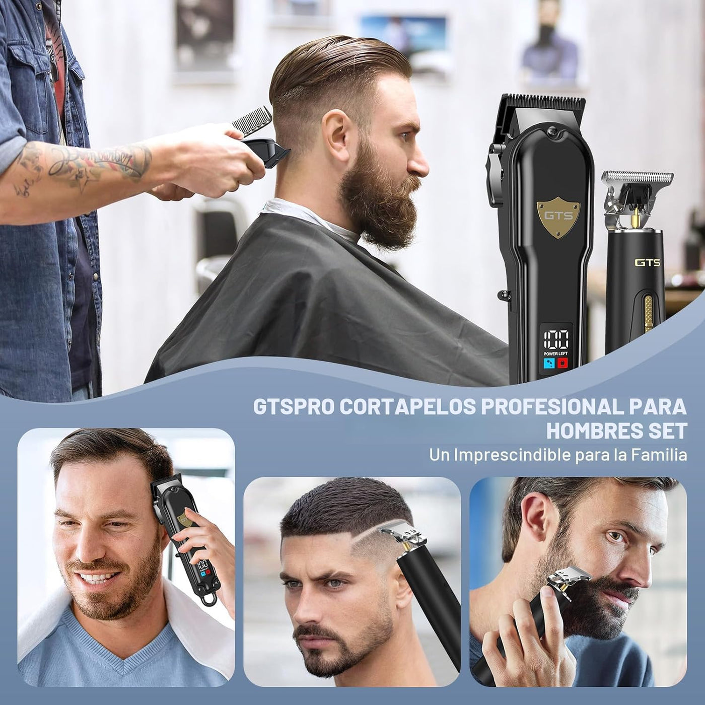 GTSPro Cortapelos para Hombres, Juego de Cortapelos y Recortadoras,...