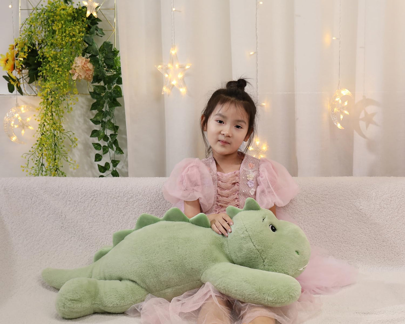 XMV Peluche de dinosaurio con peso de 31 pulgadas y 5 libras, peluc...