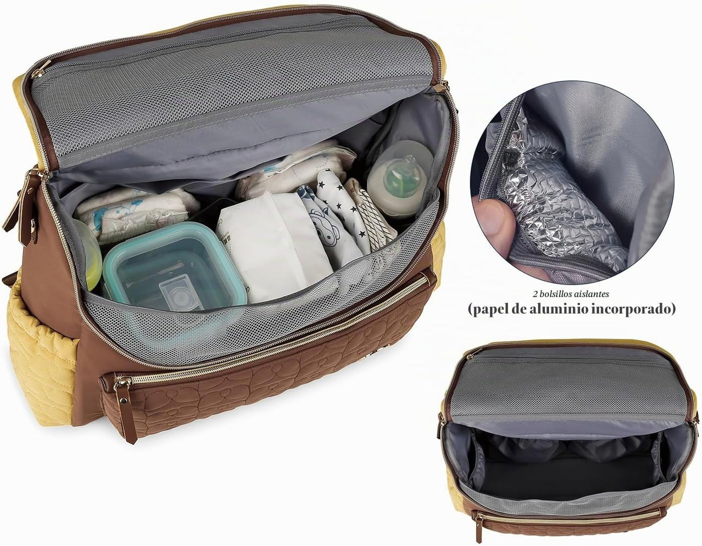 Lmbabter Mochila para pañales, mochila convertible, mochila de viaj...